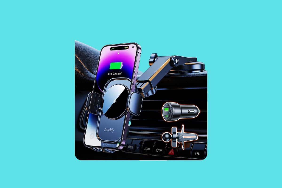 Test auckly chargeur induction voiture pour iPhone 12 13 14 15 Pro Max Mini Plus