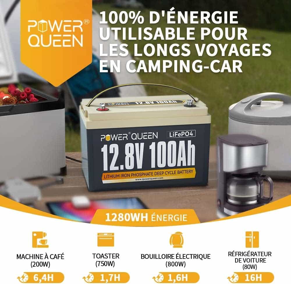 Avis batterie camping car Power Queen ‎PQ 12V 100Ah
